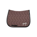 Pénélope - Tapis de selle Classique marron glacé/ noir