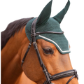 Pénélope - Bonnet pour chevaux Diamant vert foncé/blanc