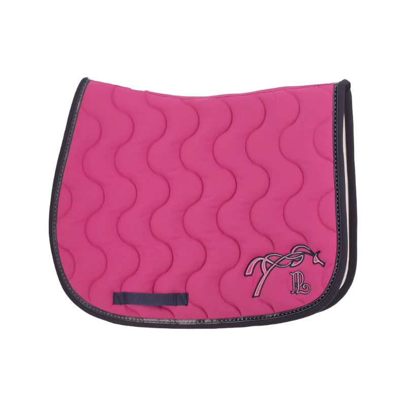Pénélope - Tapis de selle Classique fuchsia et marine