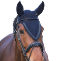 Pénélope - Bonnet pour chevaux long Strass marine