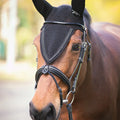 Pénélope - Bonnet pour chevaux long Strass noir