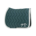Pénélope - Tapis de selle Diamant bleu canard/ blanc