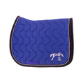 Pénélope - Tapis de selle Diamant bleu roi/ noir/ blanc