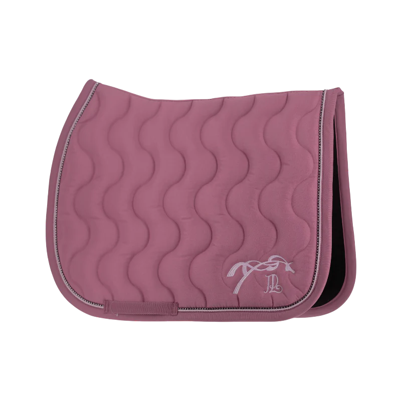 Pénélope - Tapis de selle Diamant lilas/ blanc