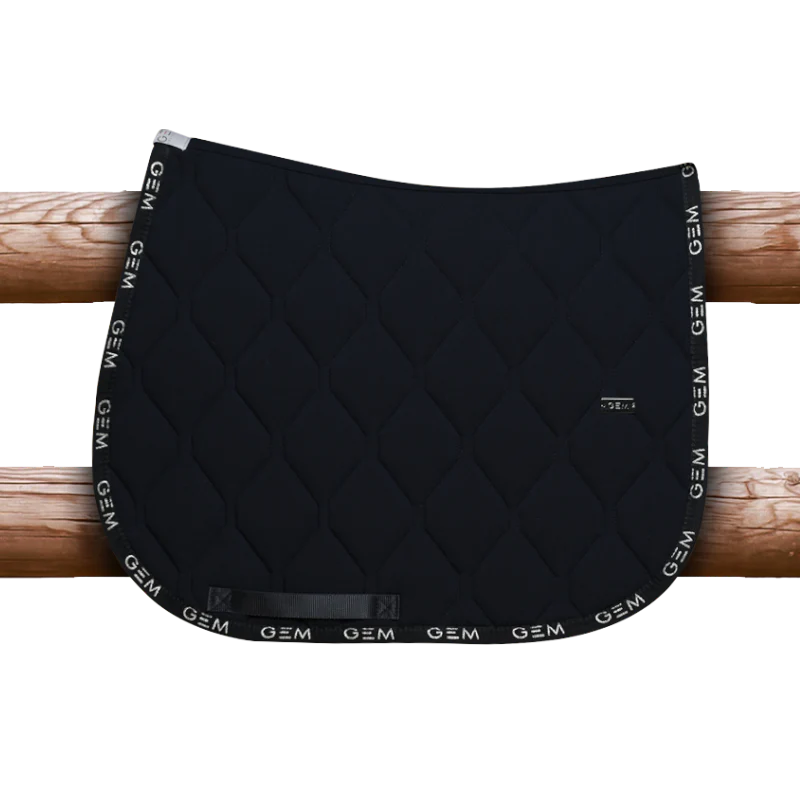 GEM - Tapis de selle Love marine/ sliver