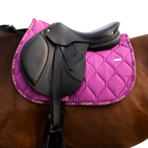 GEM - Tapis de selle Love violet