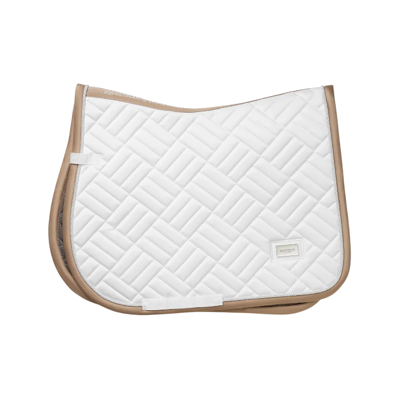 Equestrian Stockholm - Tapis de selle Modern White blanc/ sand