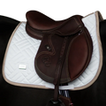 Equestrian Stockholm - Tapis de selle Modern White blanc/ sand