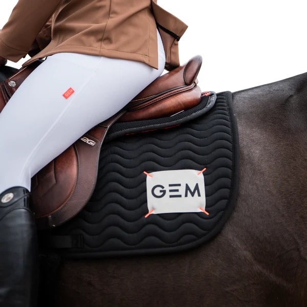 GEM - Tapis de selle Touc Touc noir/ écru