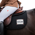 GEM - Tapis de selle Touc Touc noir/ écru