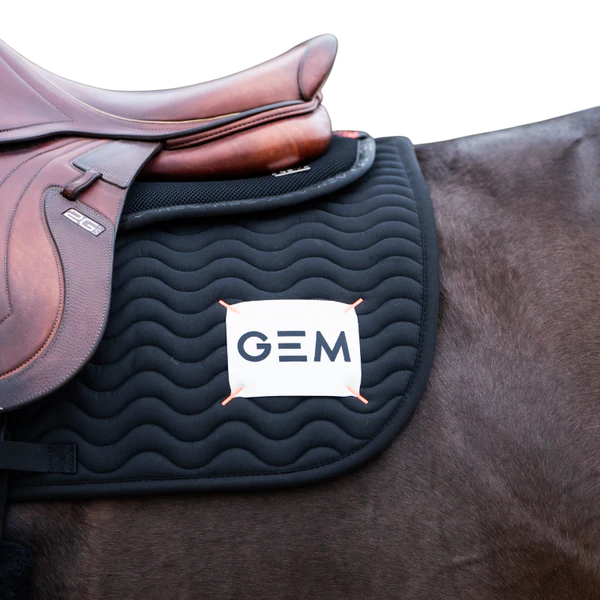 GEM - Tapis de selle Touc Touc noir/ écru