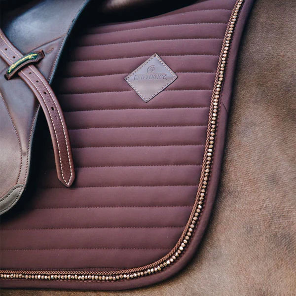 Kentucky Horsewear - Tapis de selle Pearls marron