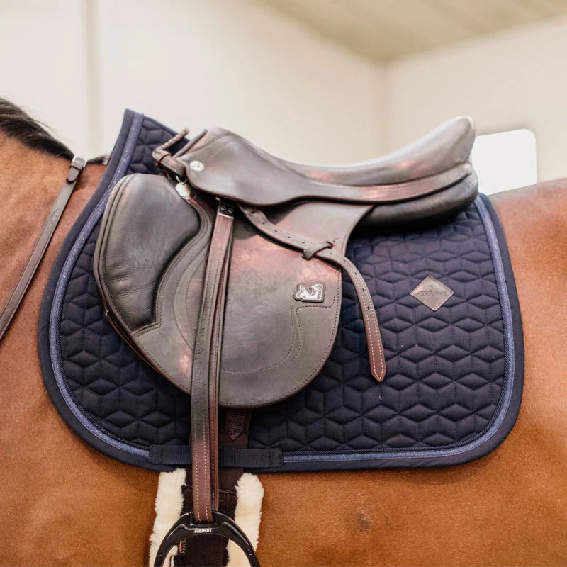 Kentucky Horsewear - Tapis de selle Glitter Rope marine