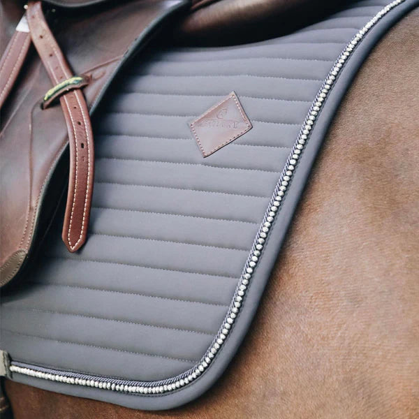 Kentucky Horsewear - Tapis de selle Pearls gris