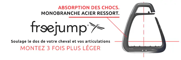 Freejump - Étriers Soft'Up Classic + pearl marine / noir