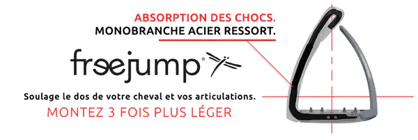 Freejump - Étriers Soft'Up Pro + noir/ rose