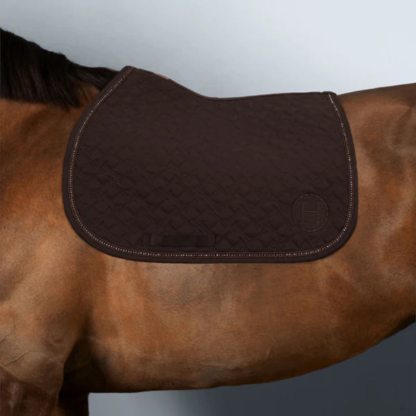 Harcour - Tapis de selle Saphir marron foncé