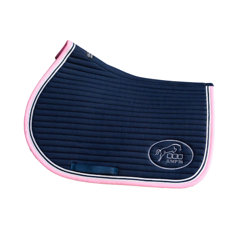 Jump'In - Tapis de selle Balthazar marine/ rose