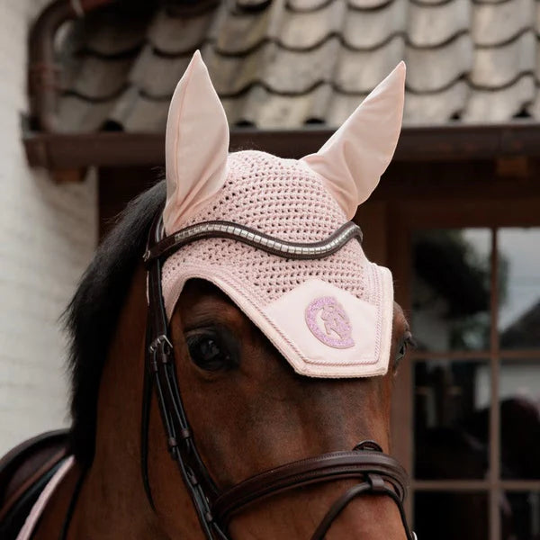 Kentucky Horsewear - Bonnet pour chevaux Wellington Sparkling vieux rose