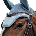 Kentucky Horsewear - Bonnet pour chevaux anti-bruits Wellington Velvet light blue