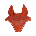 Kentucky Horsewear - Bonnet pour chevaux anti-bruits Wellington Velvet orange