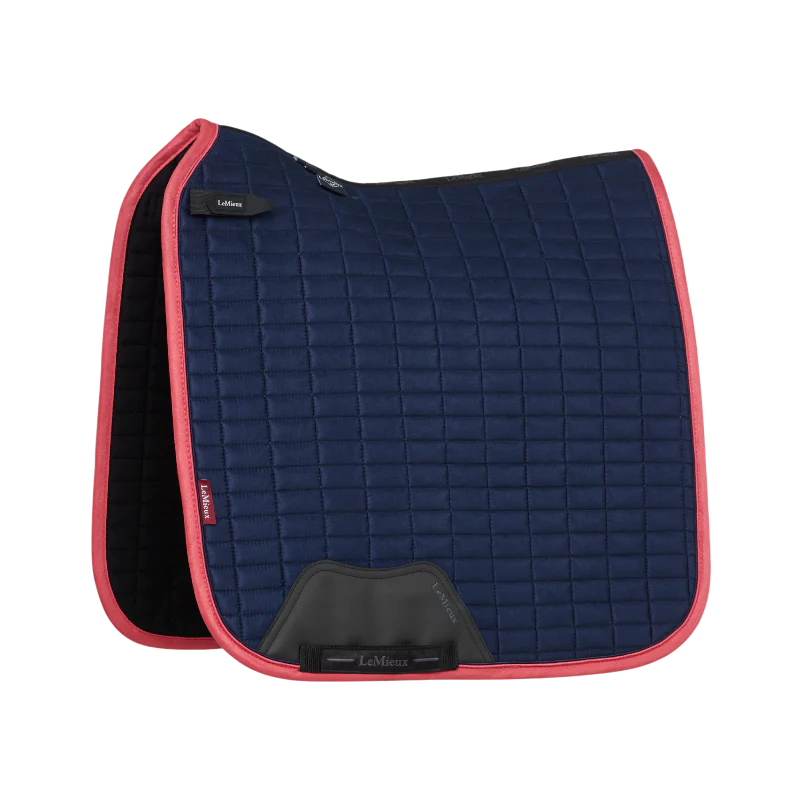 LeMieux - Tapis de dressage Square suédine marine/ cranberry