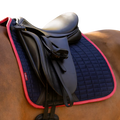 LeMieux - Tapis de dressage Square suédine marine/ cranberry
