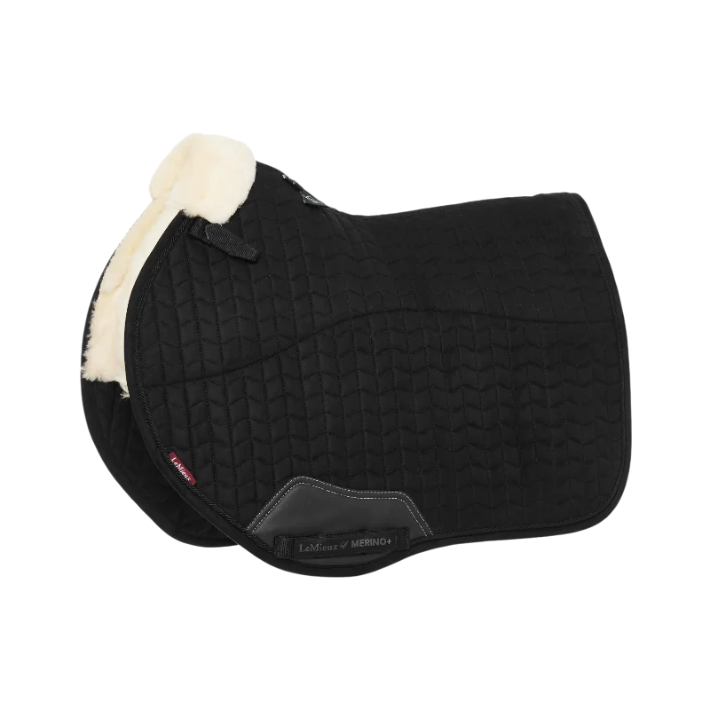 LeMieux - Tapis de selle EuroJump Merino + noir/ naturel