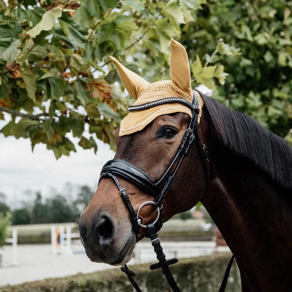 Kentucky Horsewear - Bonnet Wellington velvet moutarde