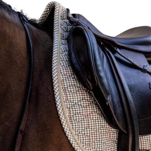 Kentucky Horsewear - Tapis de selle Pied de Poule beige