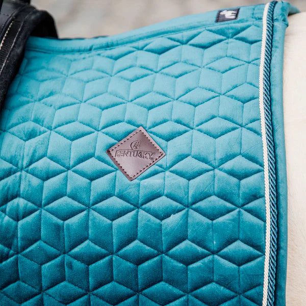 Kentucky Horsewear - Tapis de selle Velvet Jumping Emeraude pour minis