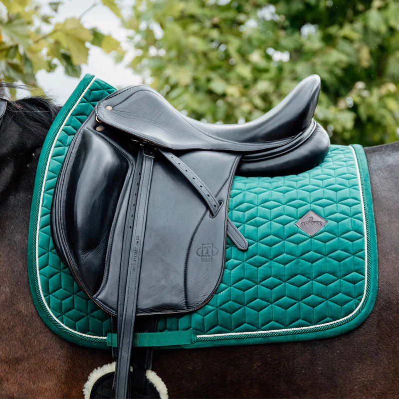 Kentucky Horsewear - Tapis de dressage Velvet Vert foncé