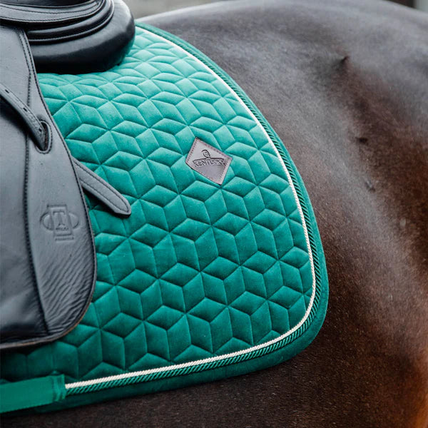 Kentucky Horsewear - Tapis de dressage Velvet Vert foncé