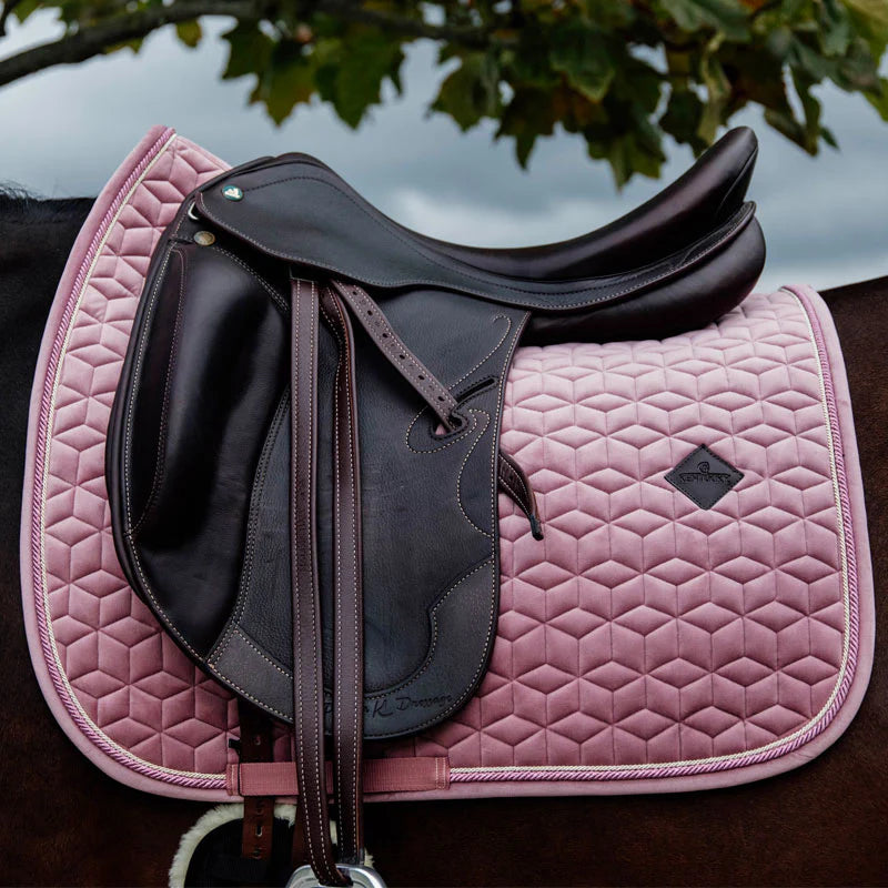 Kentucky Horsewear - Tapis de dressage Velvet Vieux Rose
