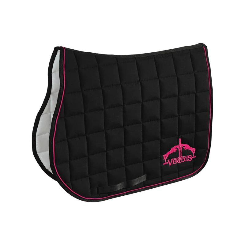Veredus - Tapis de Selle Color Edition Noir/ Fuchsia
