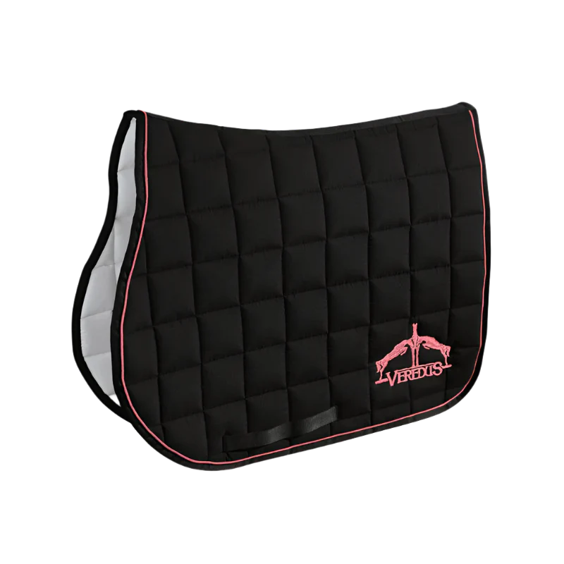 Veredus - Tapis de Selle Color Edition Noir/ light pink