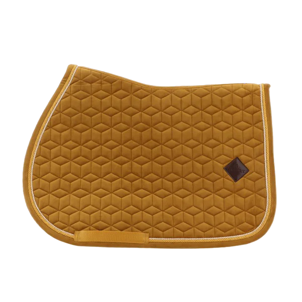 Kentucky Horsewear - Tapis de selle Velvet Jumping Moutarde pour minis