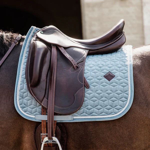 Kentucky Horsewear - Tapis de dressage Velvet bleu ciel